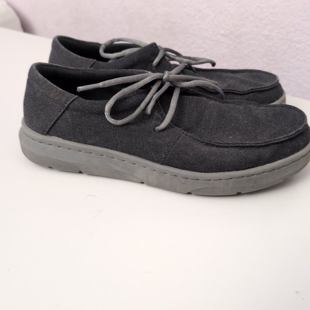Ariat Men's Size 8 D Hilo Charcoal Casual Shoes - Lace Up Moc Toe - Ariat Shoe